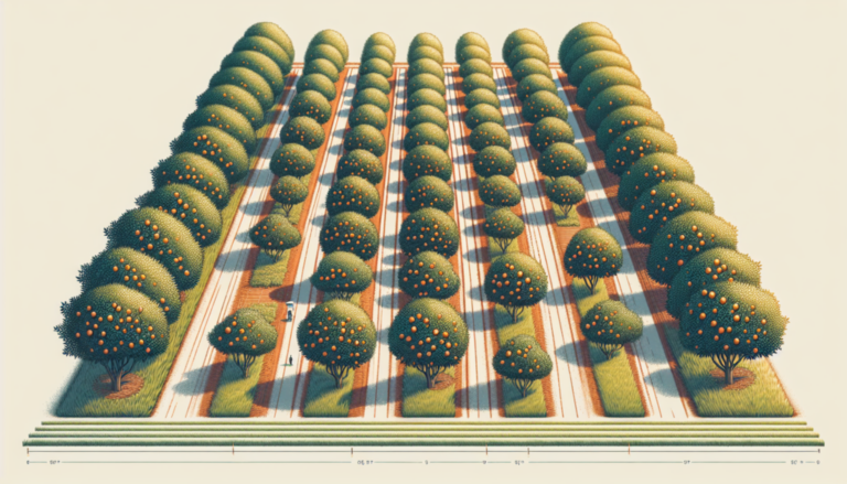 ¿Cuánto espacio hay que dejar entre naranjos?