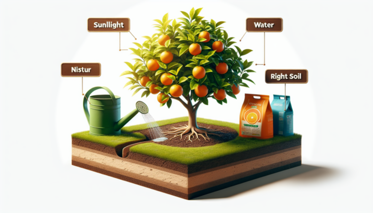 ¿Qué necesita un naranjo para crecer?